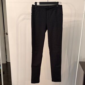 Sanctuary Black Checkered Skinny Pants Pull-On Workwear